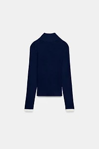 RIB KNIT CARDIGAN