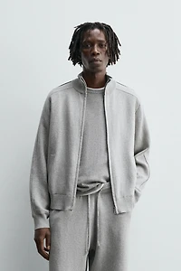 GILET EN MAILLE ZIPPÉ