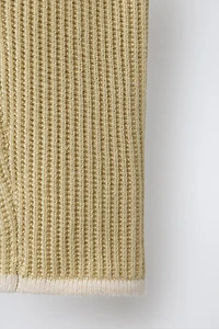 PANTS WITH CONTRASTING PIPING