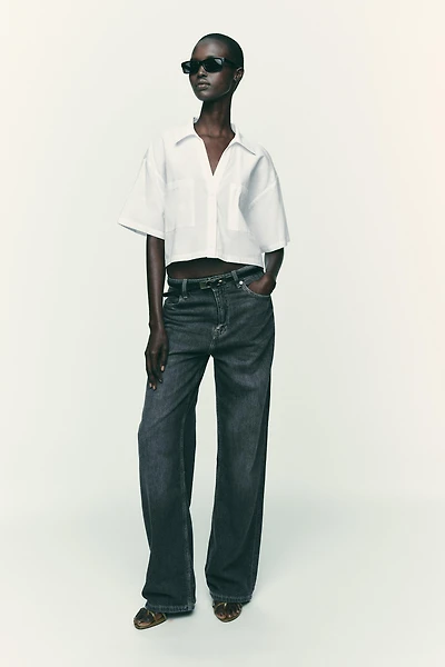 POPLIN CROP TOP