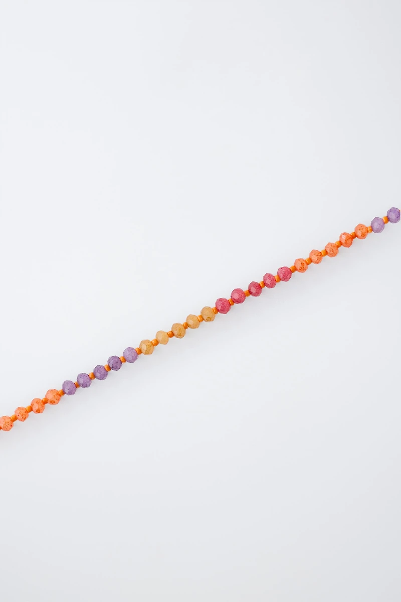 PACK OF TWO BEADED SUN NECKLACES