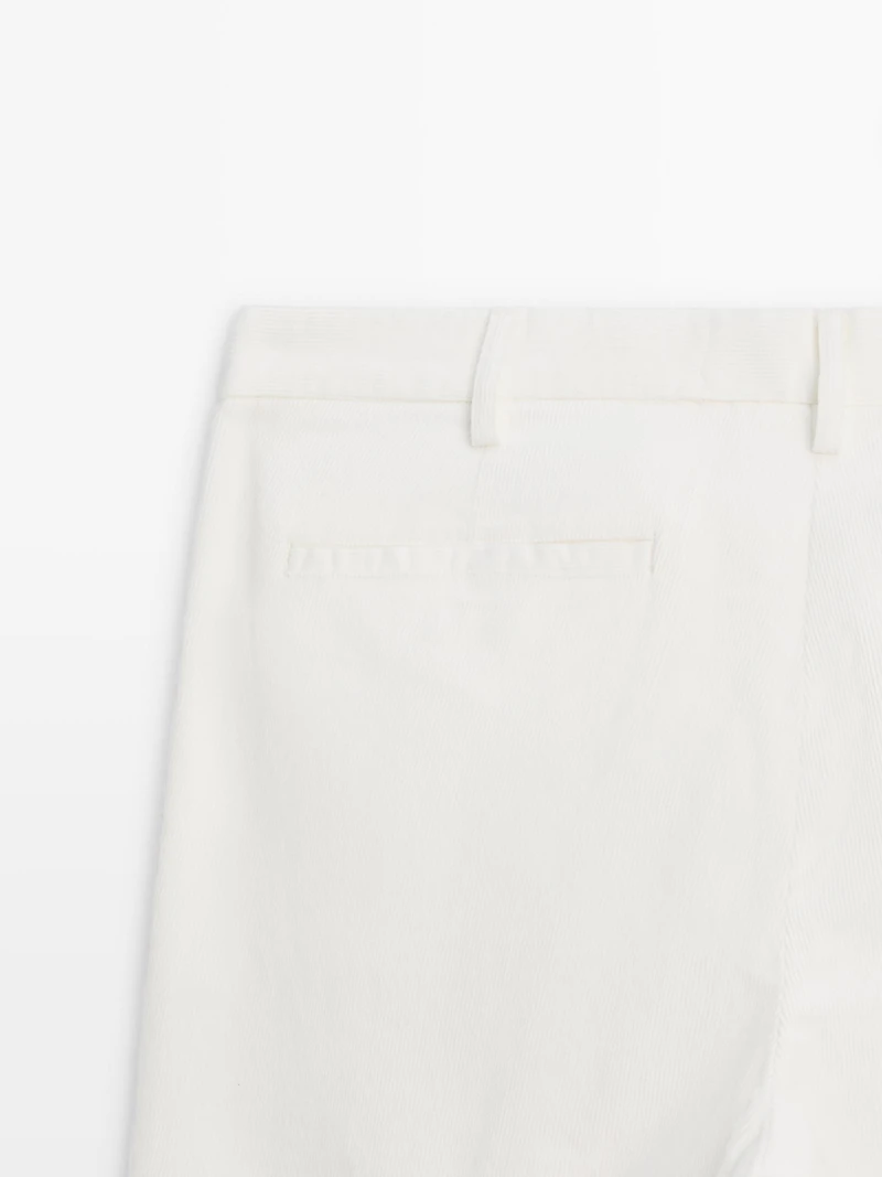 Slim fit corduroy trousers