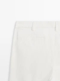 Slim fit corduroy trousers