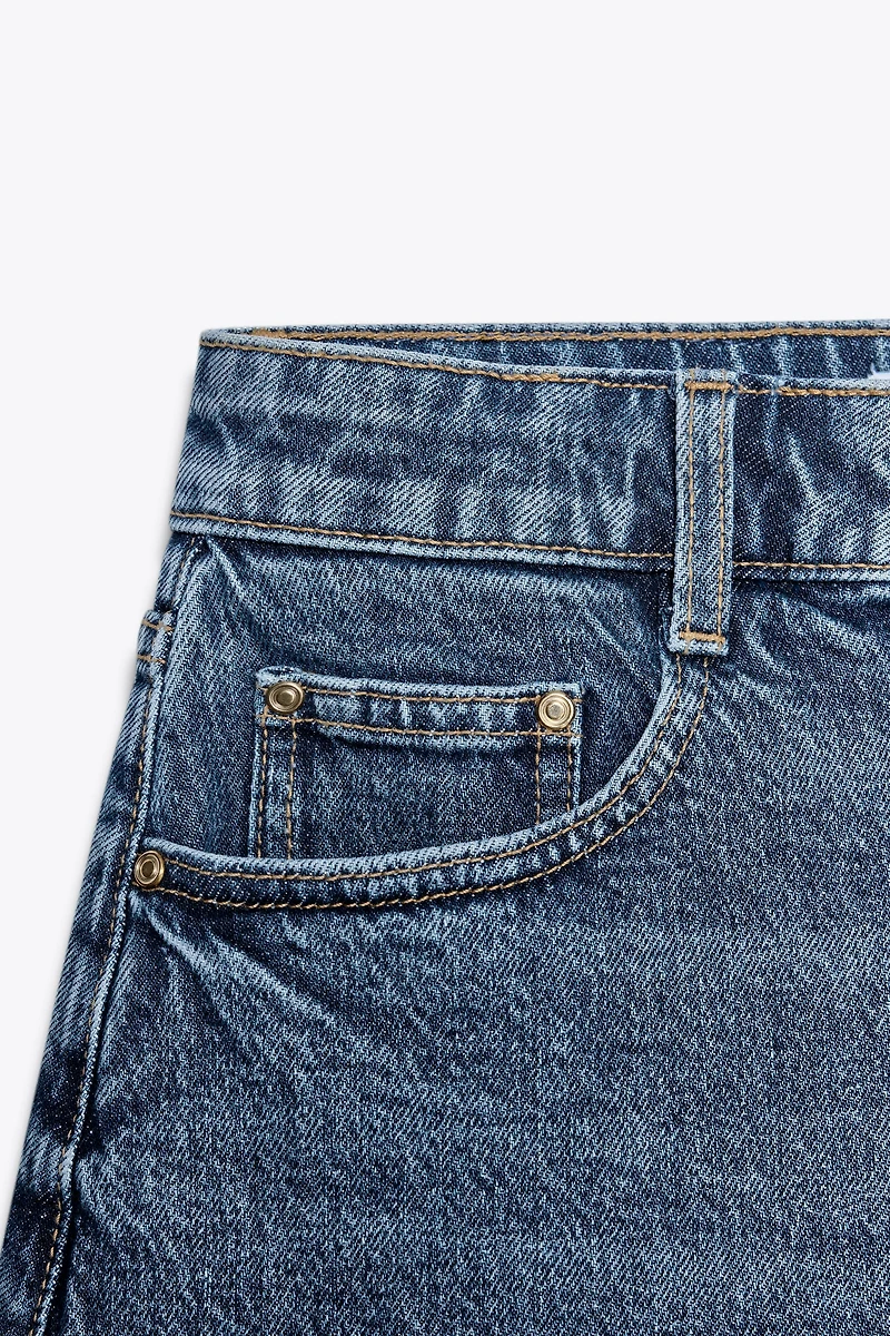 Z1975 HIGH-WAISTED MOM FIT SHORTS