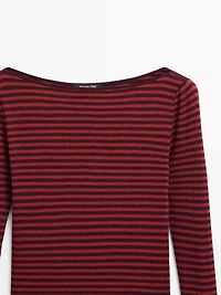 Striped long sleeve T-shirt