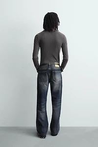 STRUCTURED FLARE FIT JEANS