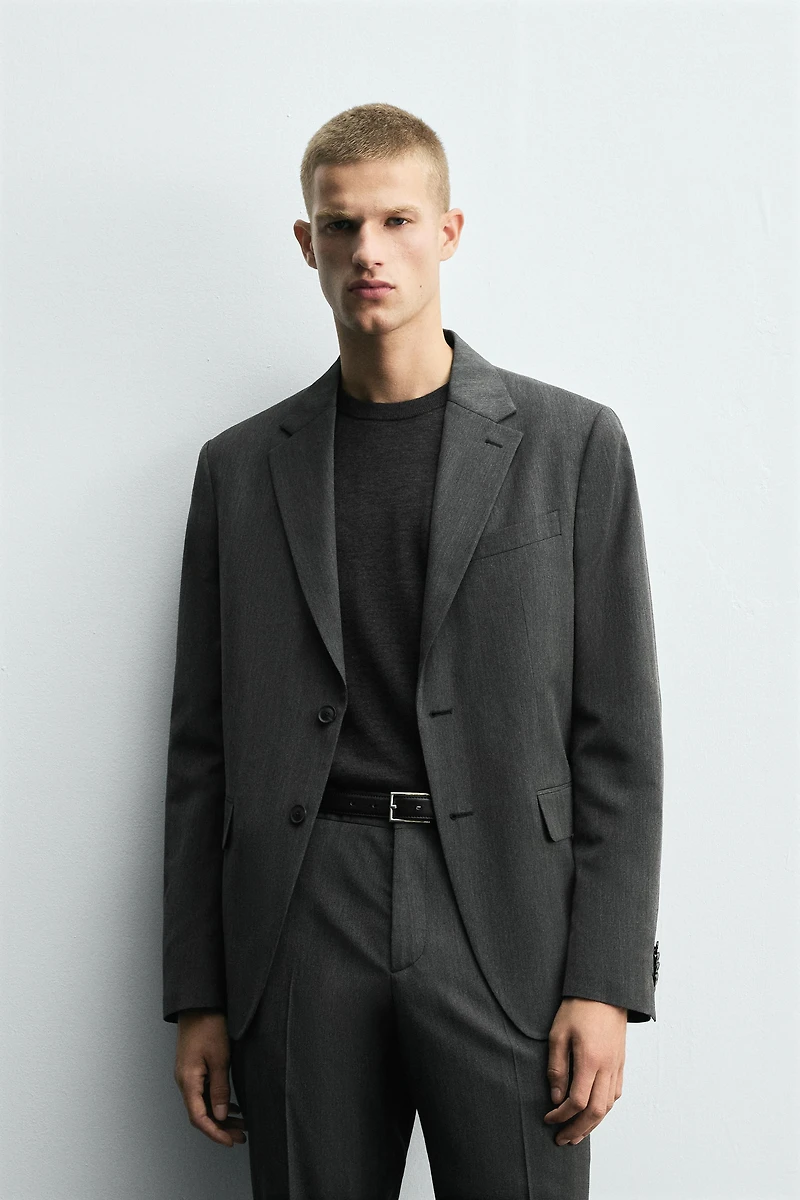 HERRINGBONE SUIT BLAZER