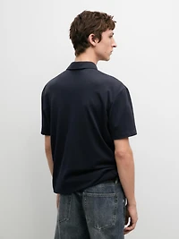 Short-sleeved polo shirt, 100% cotton