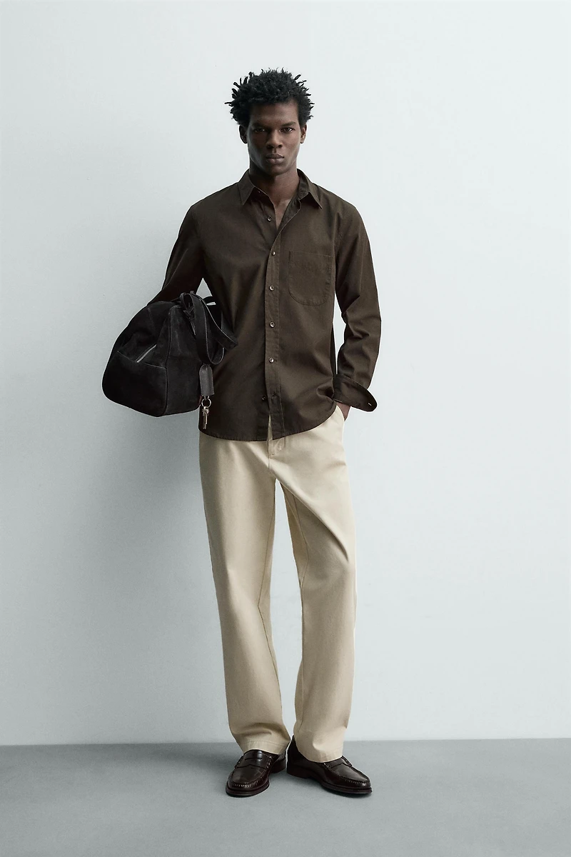 REGULAR FIT POPLIN SHIRT