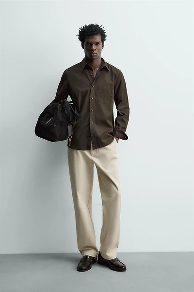 REGULAR FIT POPLIN SHIRT