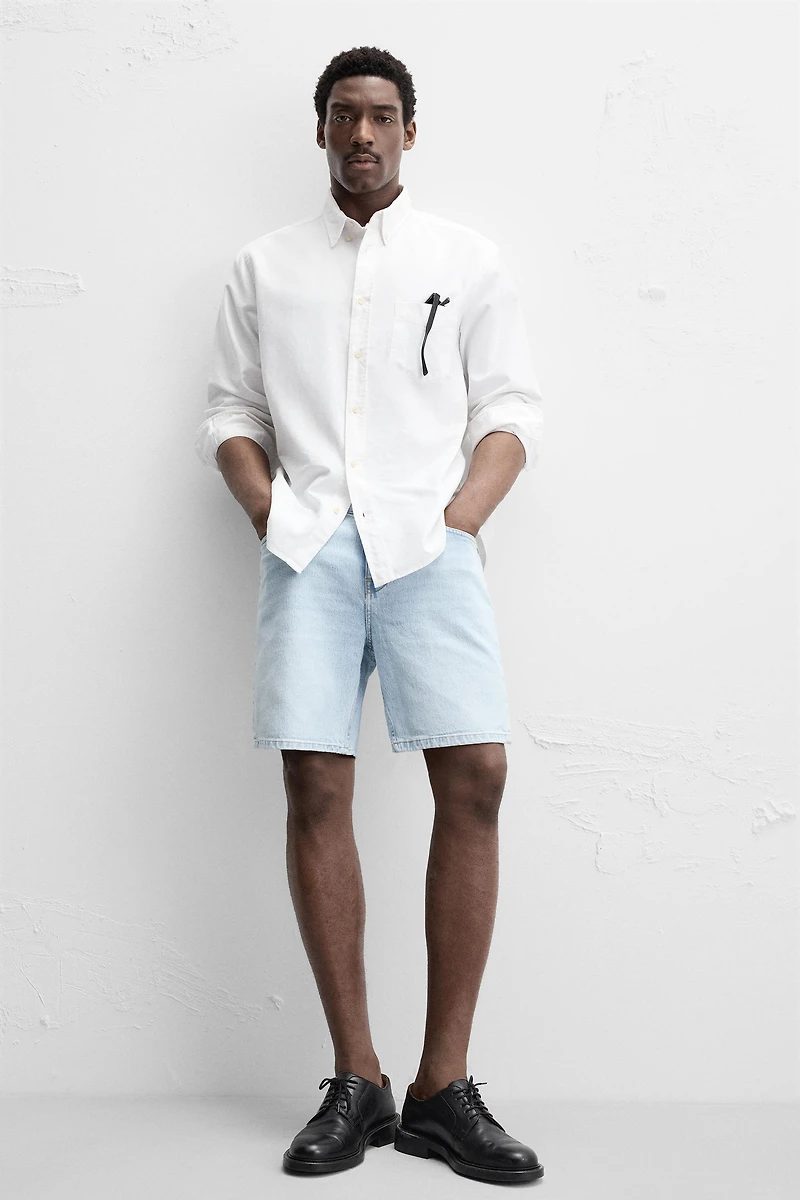 REGULAR FIT DENIM SHORTS