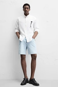 REGULAR FIT DENIM SHORTS