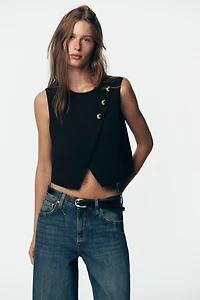 Z1975 HIGH-WAISTED CULOTTE JEANS WITH BELT
