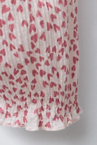 HEART TEXTURE PANTS