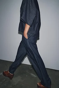 CHEMISE EN DENIM DÉCONTRACTÉE ZW COLLECTION