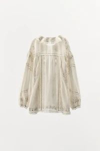 CHEMISE BRODÉE À FLEURS LIMITED EDITION