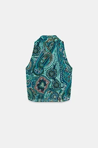 BOW PRINT TOP
