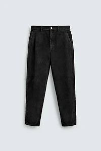 TAPERED FIT CORDUROY PANTS