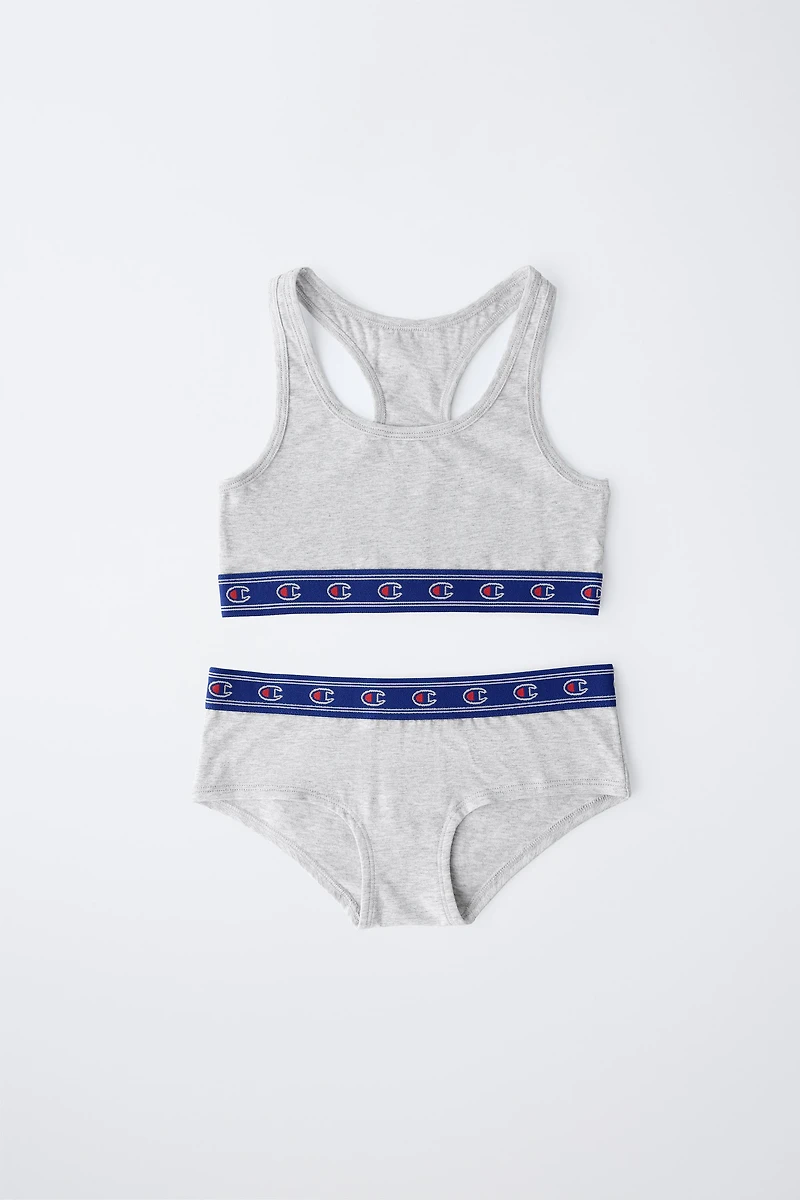 AGES 8-14/ CHAMPION ® X ZARA TOP AND BRIEF SET