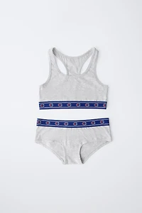 AGES 8-14/ CHAMPION ® X ZARA TOP AND BRIEF SET