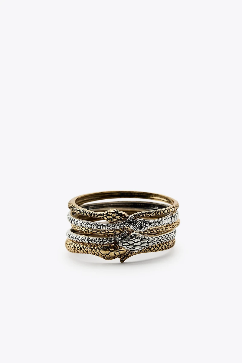 5-PACK OF SNAKE BRACELETS