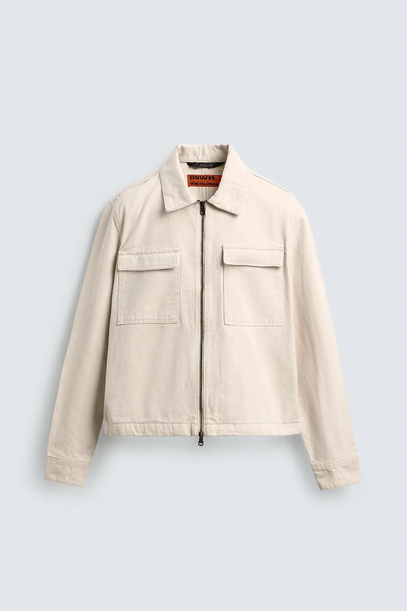 CROPPED FIT ZIP JACKET
