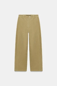 CORDUROY BARREL PANTS