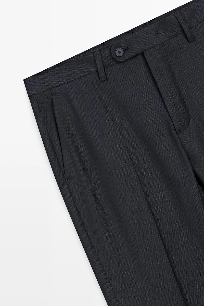 100% wool suit trousers