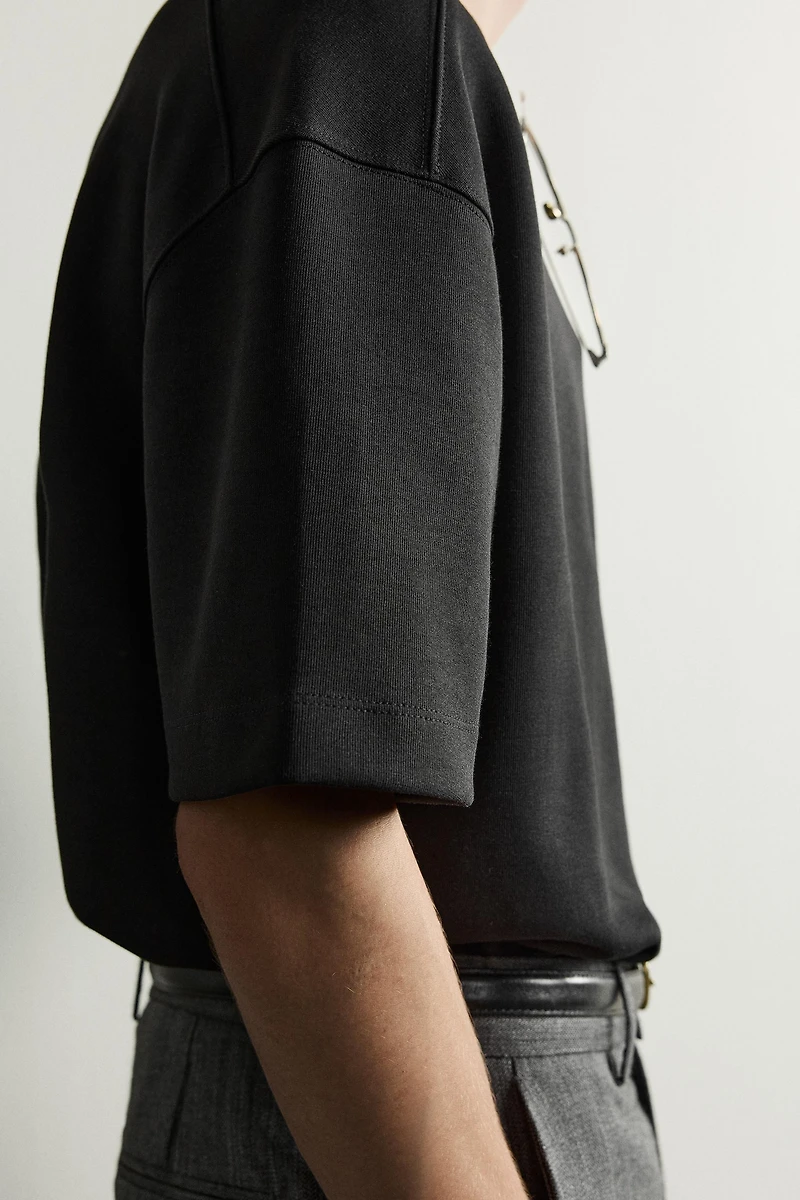 RELAXED FIT INTERLOCK SWEATSHIRT