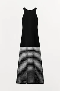 COMBINATION TULLE KNIT DRESS