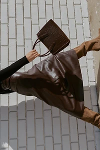 EMBOSSED MINI CITY BAG