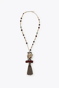 BIRD STONE LINK NECKLACE