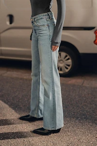 TRF MID-RISE WIDE LEG JEANS