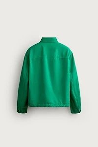 COTTON LINEN REGULAR FIT OVERSHIRT