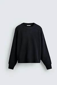 TEXTURED BOXY FIT SWEATER