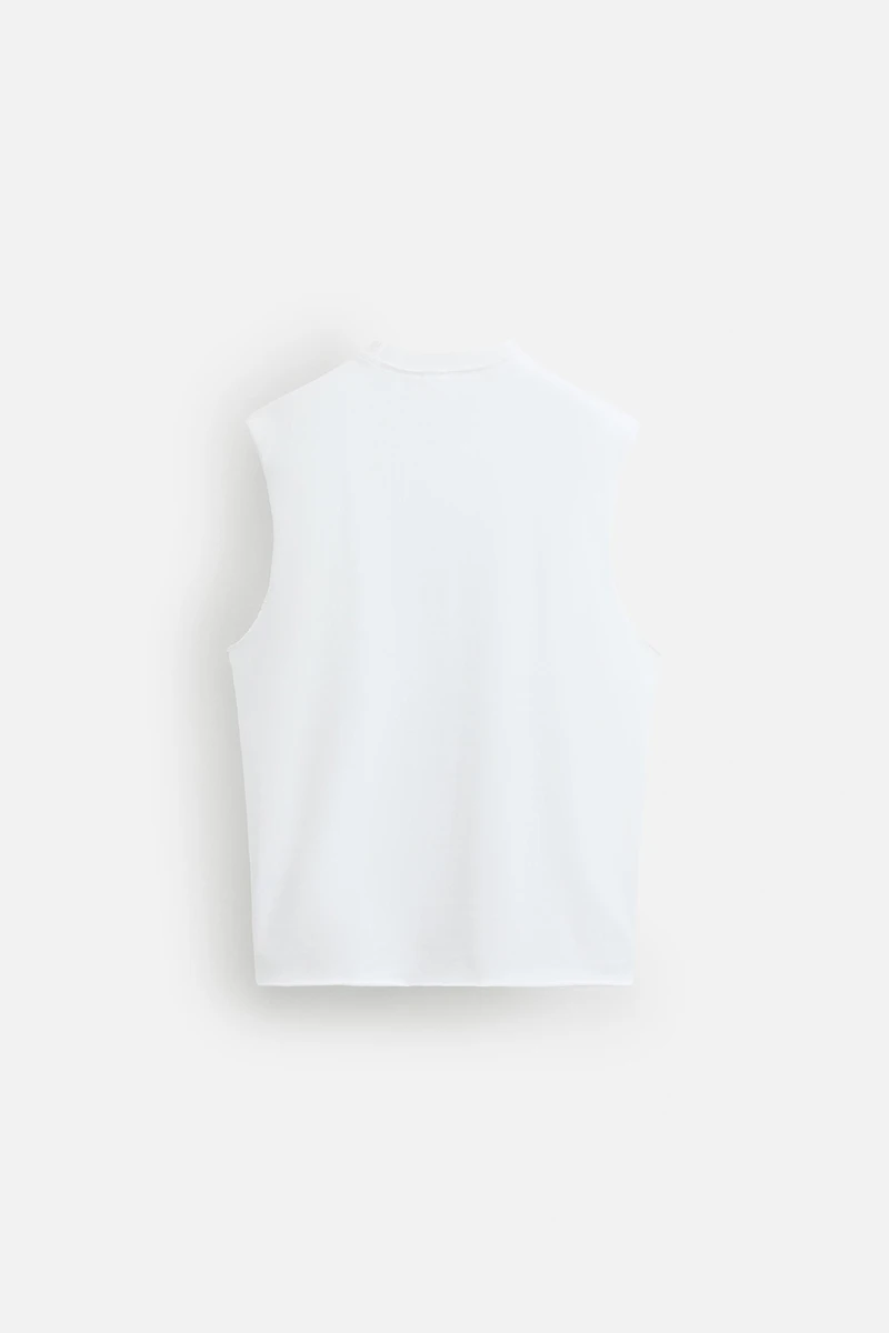 T-SHIRT DÉBARDEUR POINT IRRÉGULIER