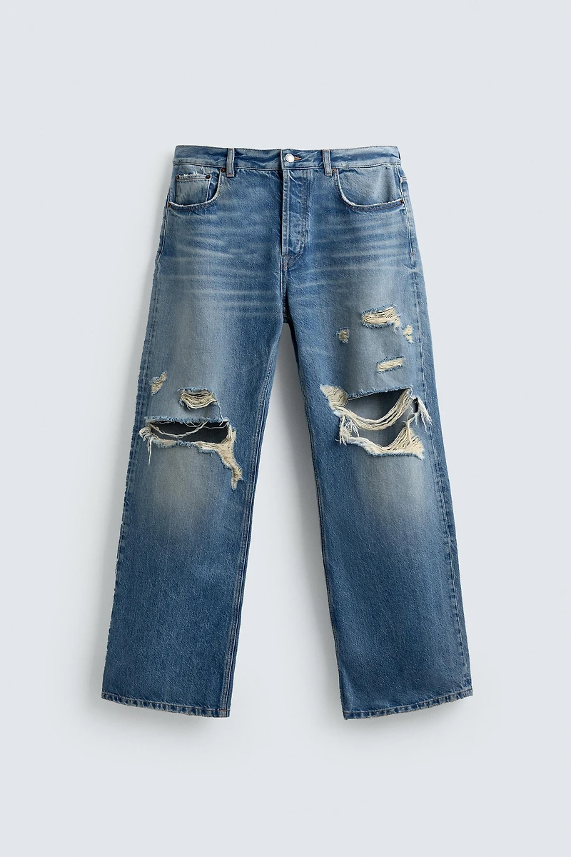RIPPED RELAXED FIT JEANS