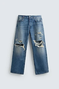 RIPPED RELAXED FIT JEANS