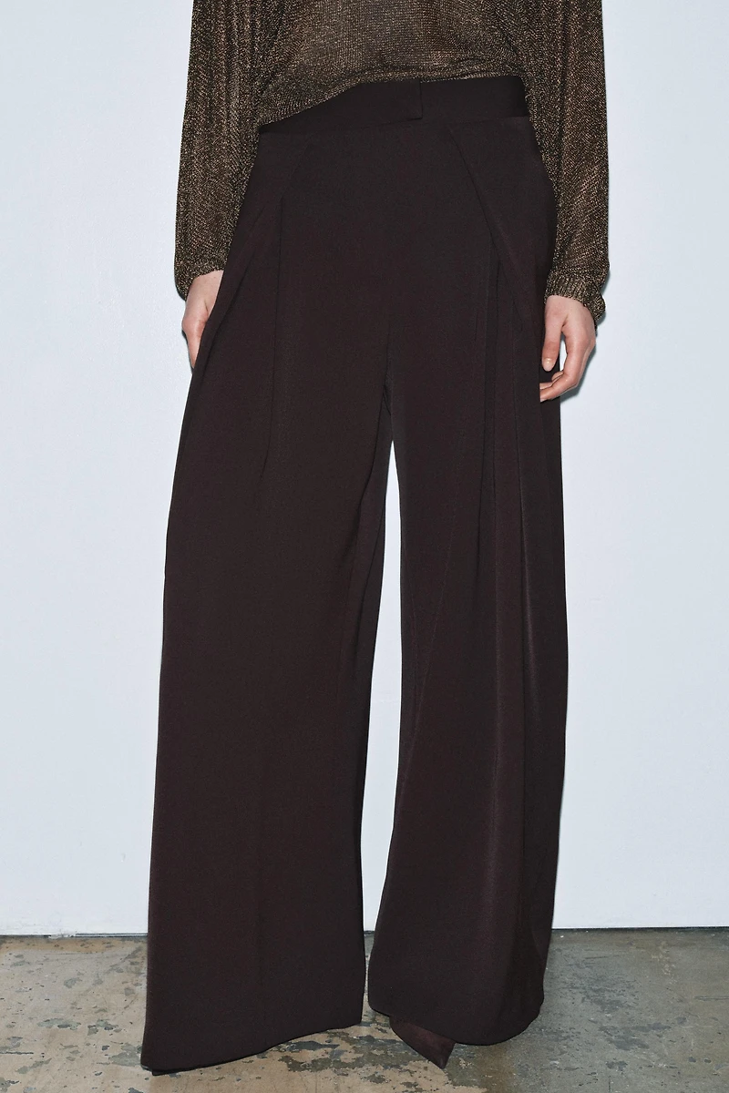 ZW COLLECTION FLOWY PLEATED PANTS