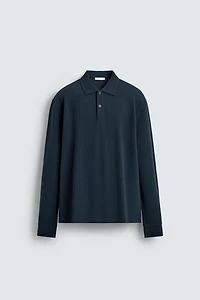 TEXTURED STRIPED POLO