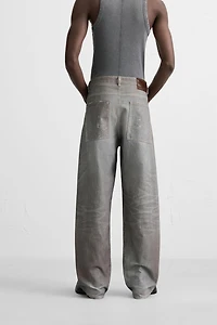 PRINTED BAGGY FIT JEANS