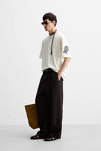 CONTRAST EMBROIDERY SHIRT
