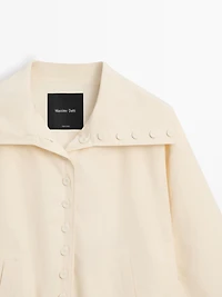 Veste en coton à détail boutons