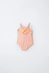 1-6 YEARS / SMOCKED FLORAL SWIMSUIT