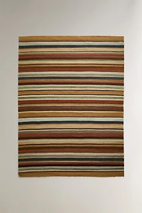 STRIPED COLORED AREA RUG