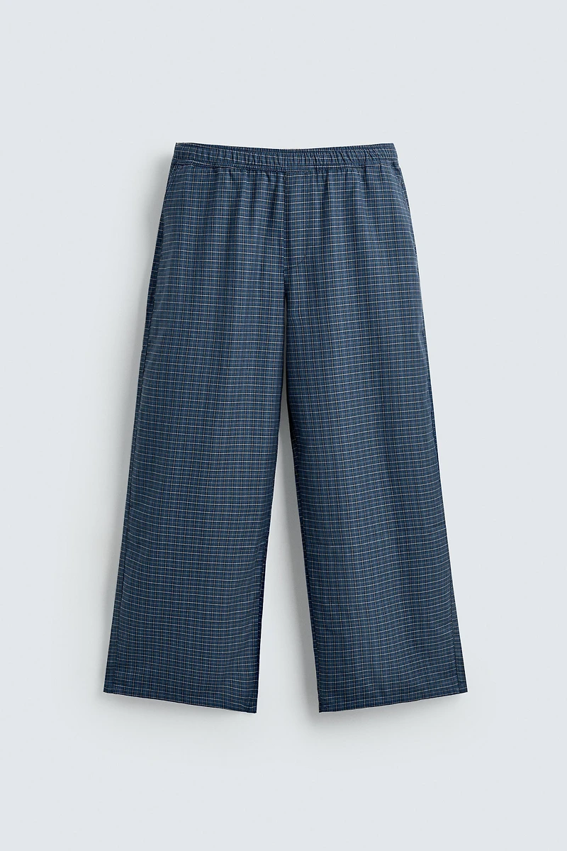 PANTALON BAGGY À CARREAUX