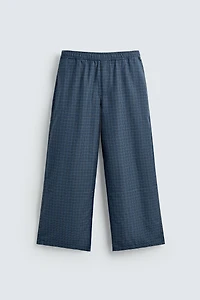 PANTALON BAGGY À CARREAUX