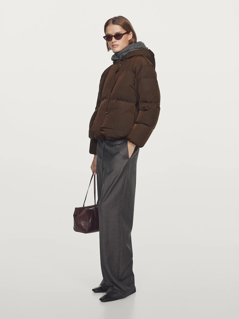 Veste matelassée à capuche déperlante