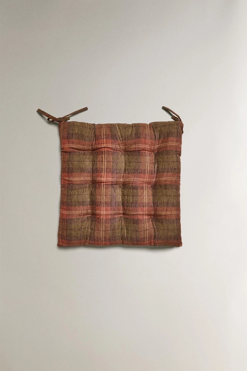CHECK CHAIR CUSHION