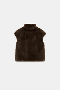 ZW COLLECTION FAUX FUR VEST